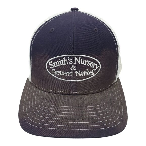 Richardson Smiths Nursery Farmers Market Mesh Snapback Cap Trucker Baseball Hat - Picture 1 of 12